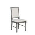 Kd Estanteria Side Chair In Light Cream Linen & Weathered Gray, 2PK KD3703408